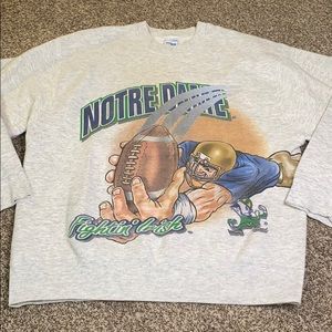 VINTAGE Notre Dame Fighting Irish Crewneck